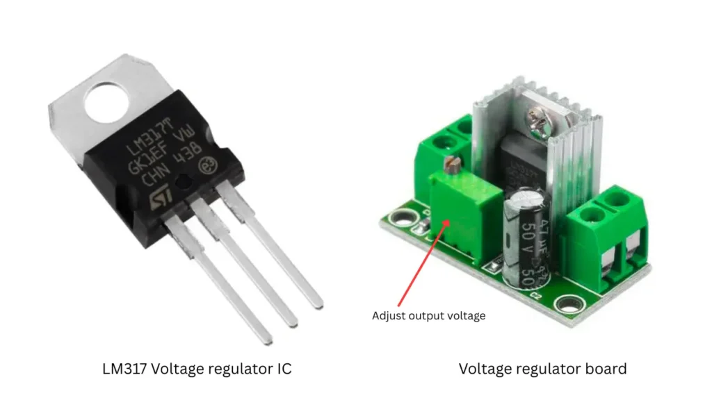 LM317 voltage regulator