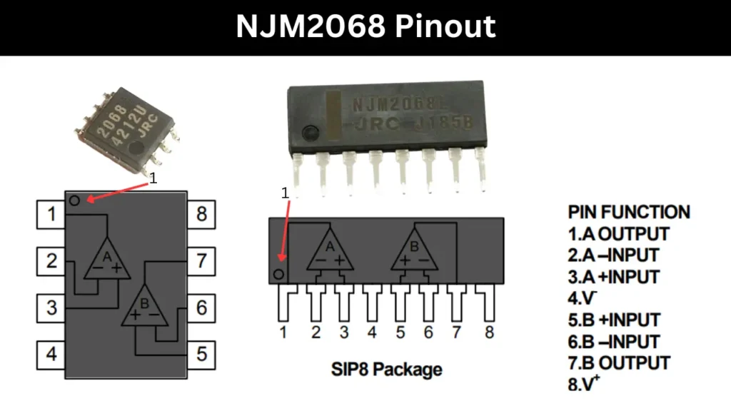 NJM2068 pinout