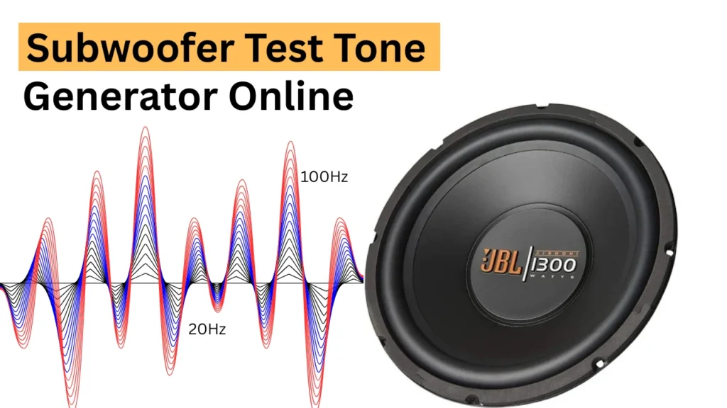 subwoofer test tone generator