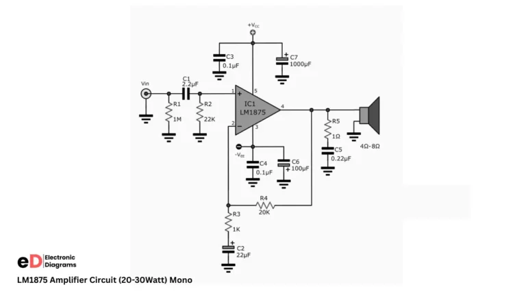 LM1875 Amplifier Circuit for 20-30 watt output