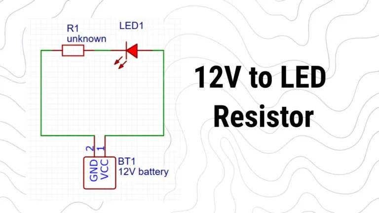 12V to LED Resistor